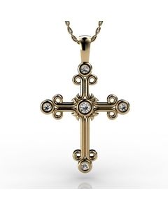 18k Yellow Gold Pendant 0.640cts SKU: 2300665-18ky