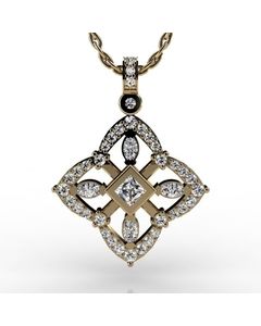 14k Yellow Gold Pendant 1.249cts SKU: 2300693-14ky