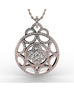 Rose Gold Pendant 4.629cts SKU: 2300694-rose