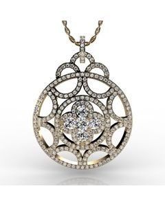 14k Yellow Gold Pendant 4.629cts SKU: 2300694-14ky