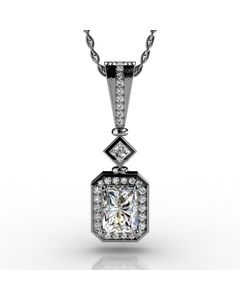 14k White Gold Pendant 1.544cts SKU: 2300699-14kw