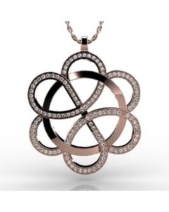 Rose Gold Pendant 1.736cts SKU: 2300704-rose