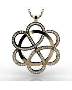 14k Yellow Gold Pendant 1.736cts SKU: 2300704-14ky