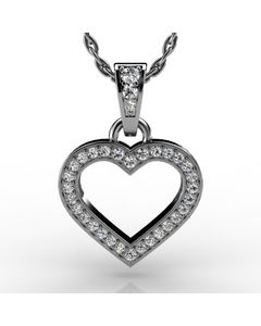 18k White Gold Pendant 0.525cts SKU: 2300712-18kw