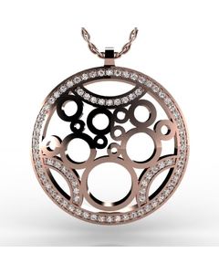 Rose Gold Pendant 1.106cts SKU: 2300718-rose