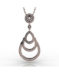 Rose Gold Pendant 1.385cts SKU: 2300722-rose