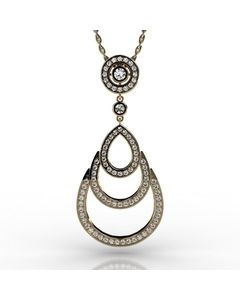 14k Yellow Gold Pendant 1.385cts SKU: 2300722-14ky