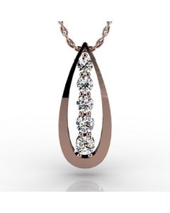 Rose Gold Pendant 1.150cts SKU: 2300765-rose