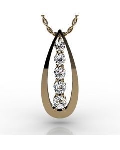 14k Yellow Gold Pendant 1.150cts SKU: 2300765-14ky