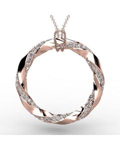 Rose Gold Pendant 2.392cts SKU: 2300805-rose
