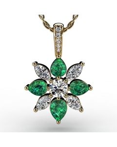 18k Yellow Gold Pendant 3.096cts SKU: 2300907-2-18ky
