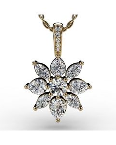 14k Yellow Gold Pendant 3.096cts SKU: 2300907-14ky