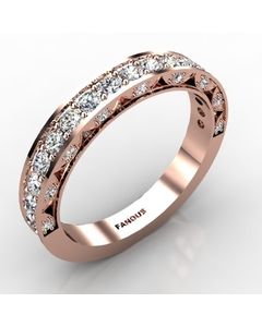 Rose Gold Diamond Band 0.706cts SKU: 3100703-rose