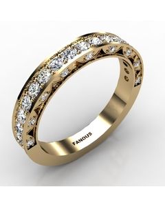 14k Yellow Gold Diamond Band 0.706cts SKU: 3100703-14ky