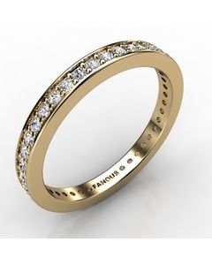 18k Yellow Gold Diamond Band 0.588cts SKU: 3100815-18ky