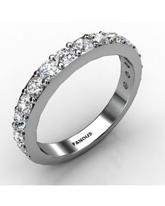 18k White Gold Diamond Band 1.005cts SKU: 3100863-18kw