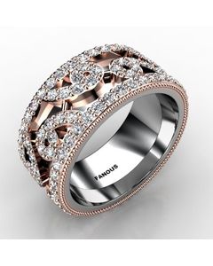 Rose Gold Diamond Band 2.556cts SKU: 3101201-rose