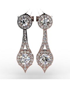 Rose Gold Earring SKU: 3600508-rose