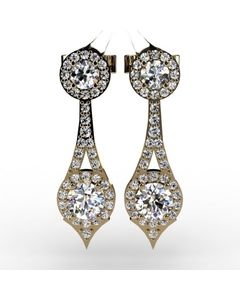 18k Yellow Gold Earring SKU: 3600508-18ky