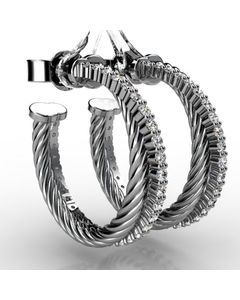 Platinum Earring 1.122cts SKU: 3600565-plat